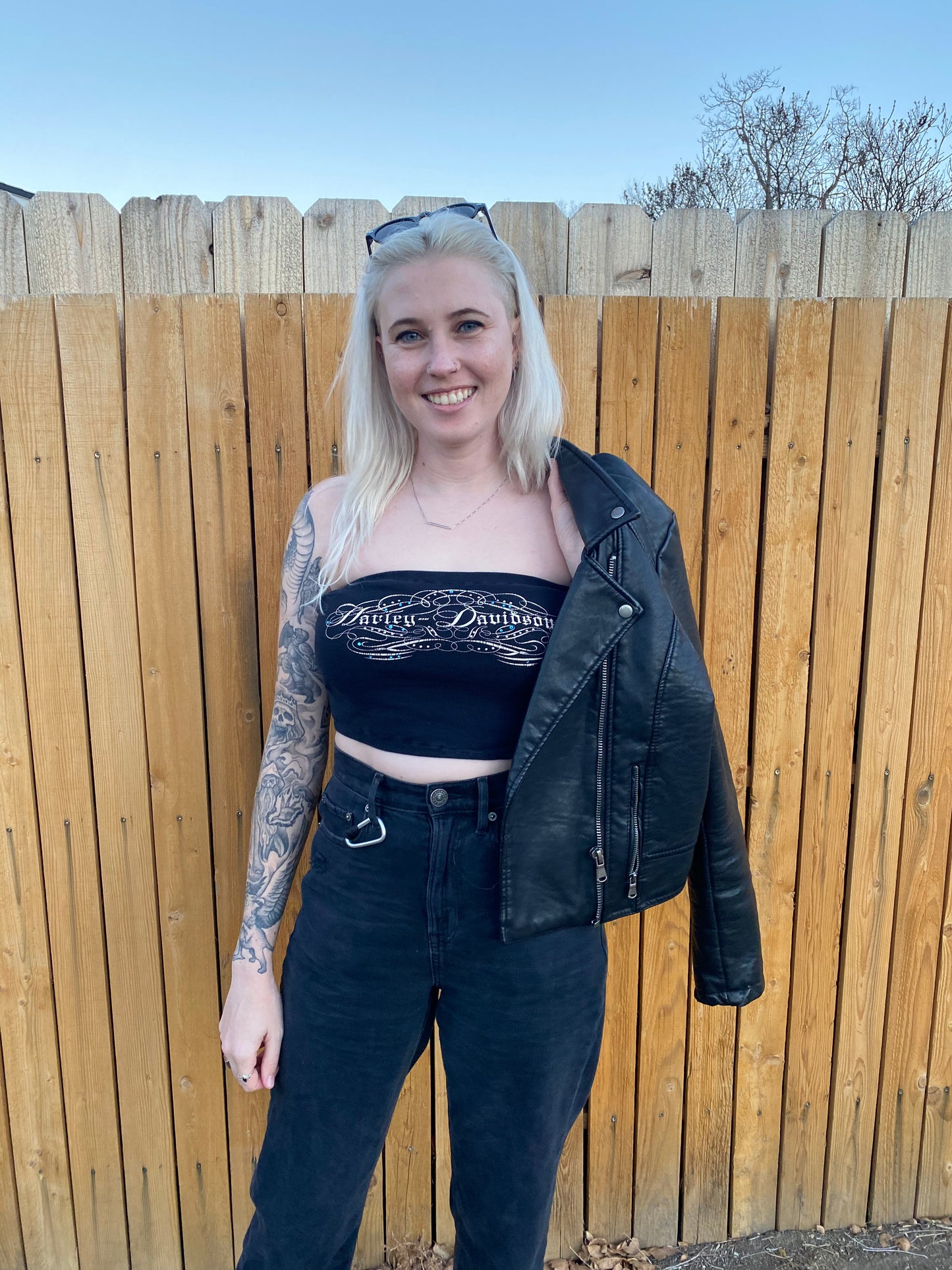 Y2K Harley Davidson Tube Top