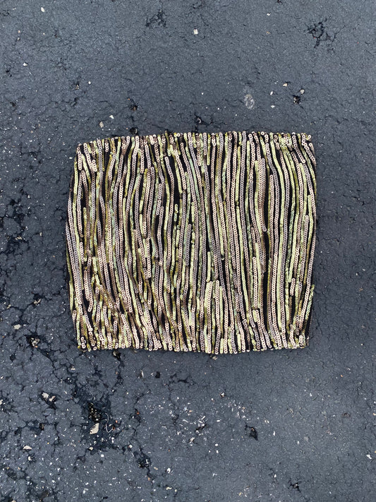 Gold Disco Tube Top