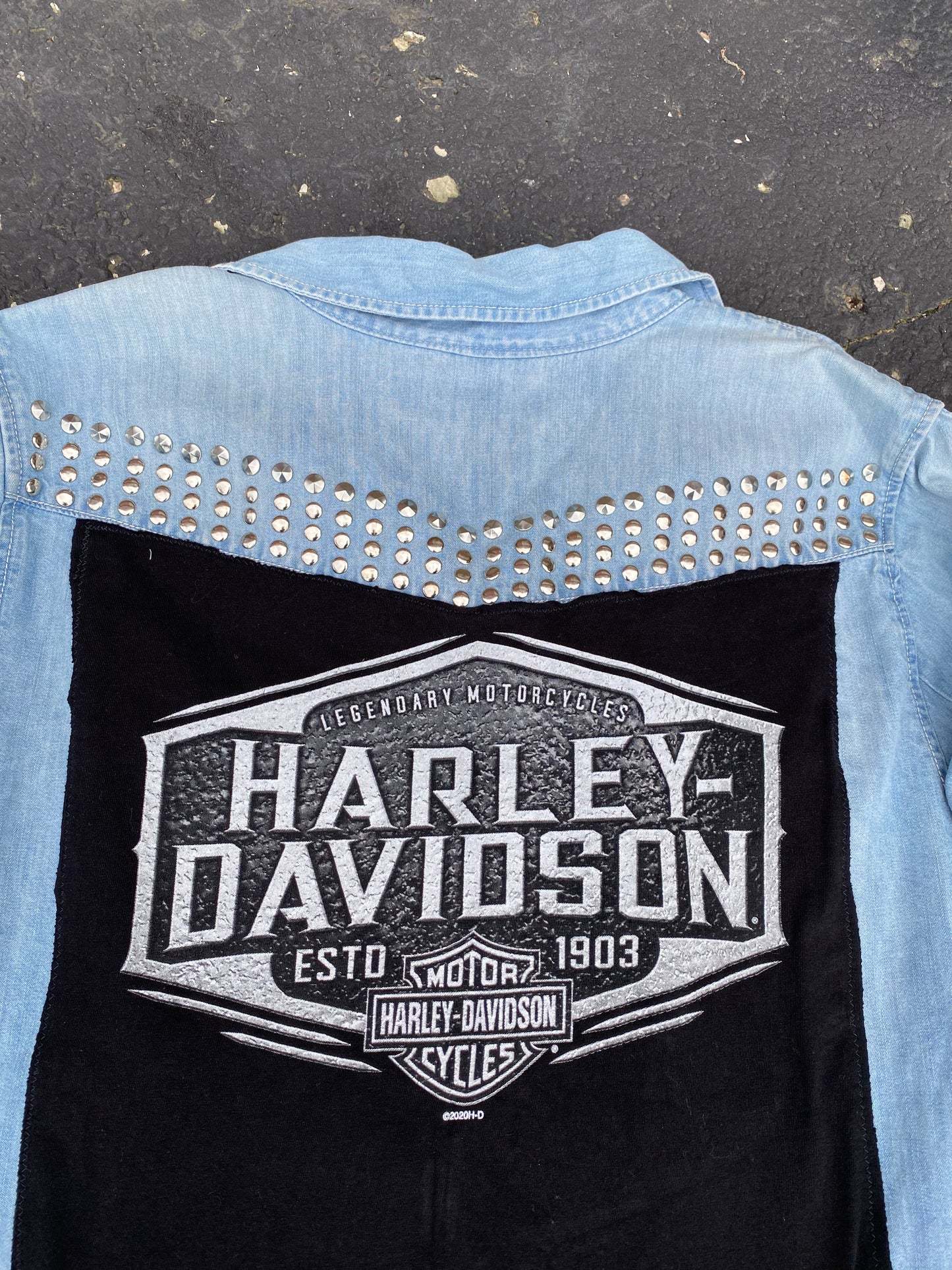 Harley Davidson Metallic Denim