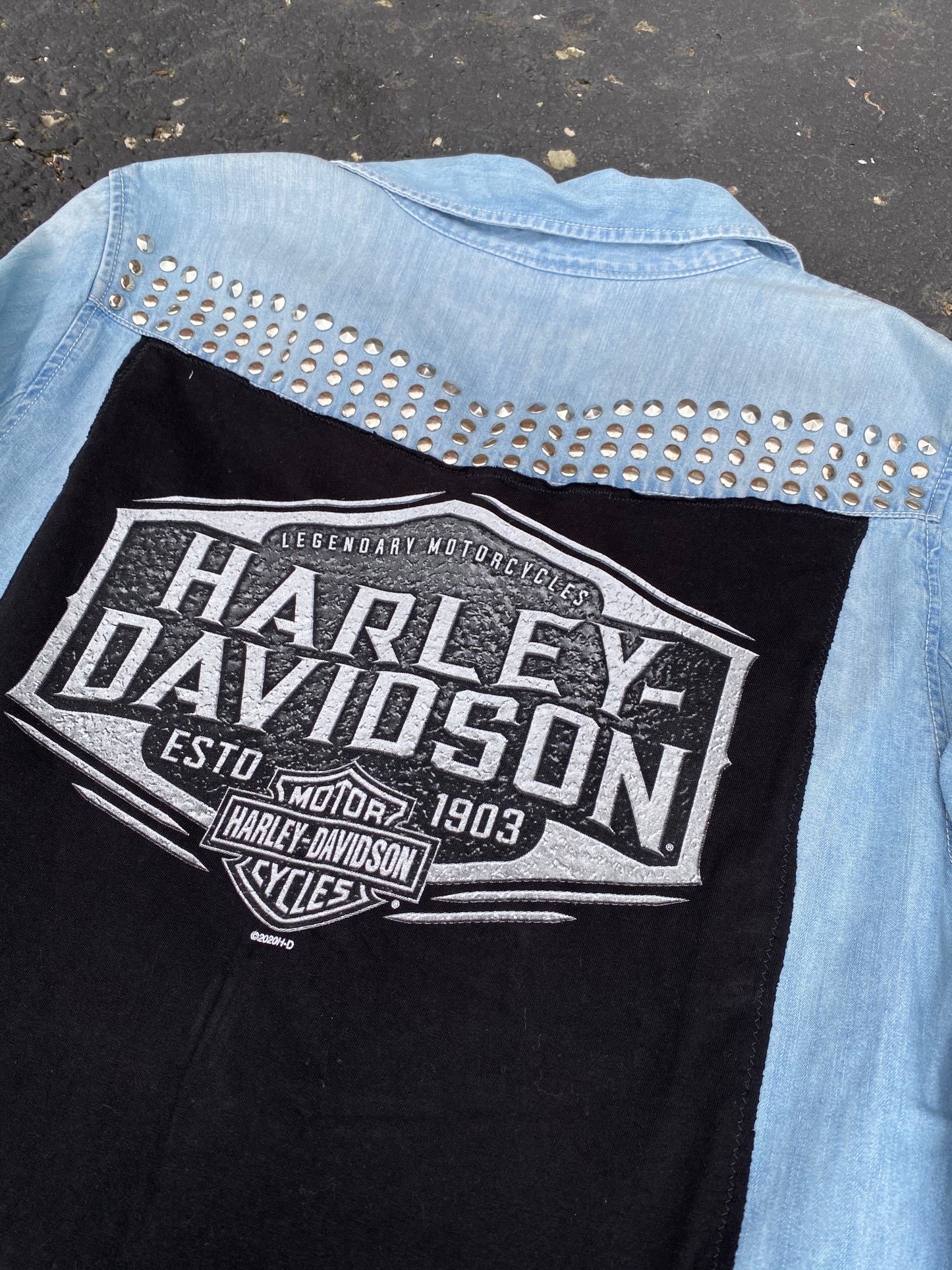 Harley Davidson Metallic Denim