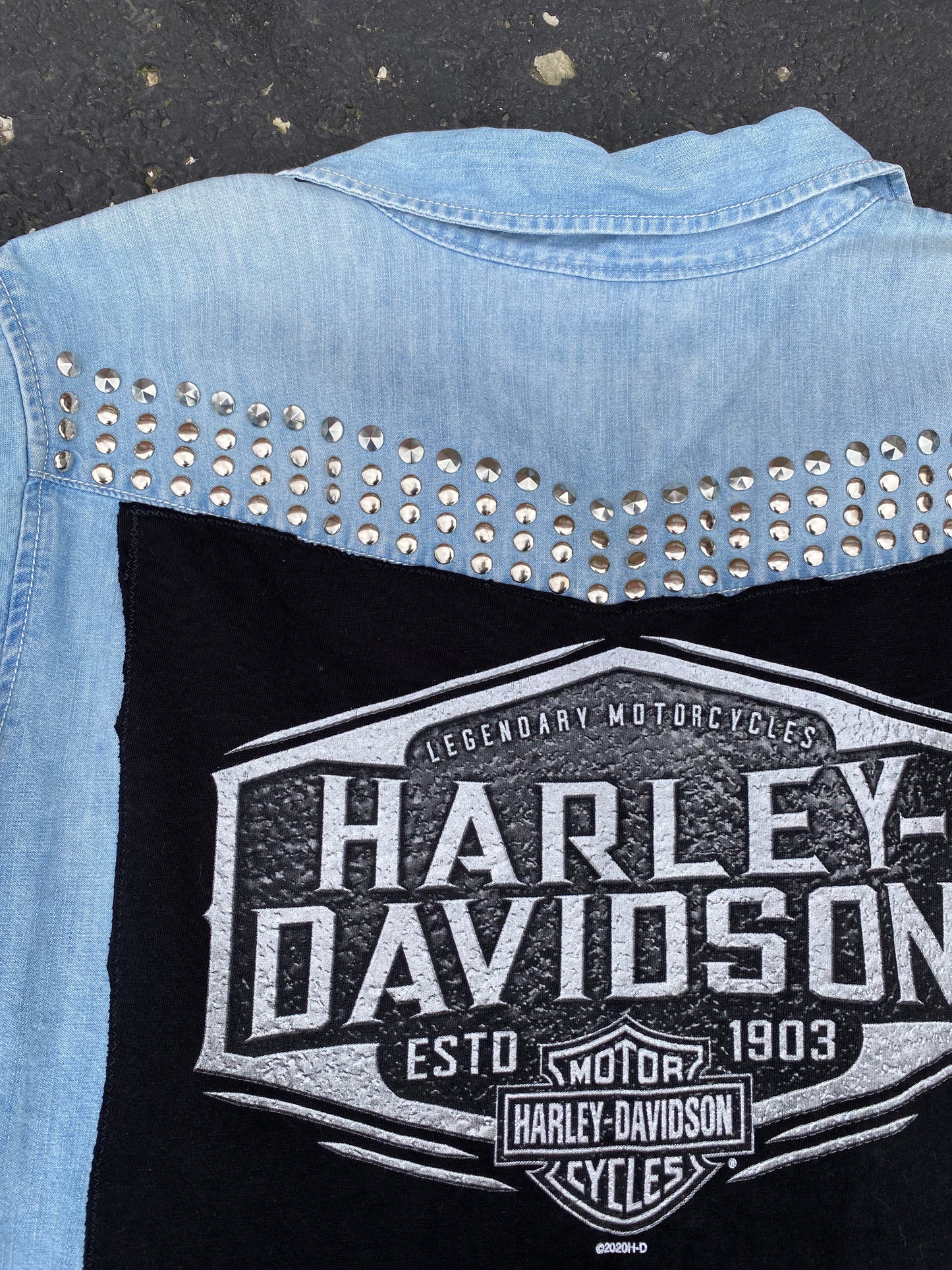 Harley Davidson Metallic Denim
